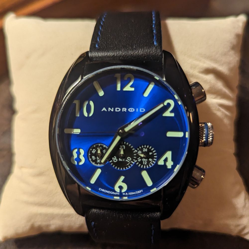 Android Ad368abu Decoy‎ Chrono Blue Dial Watch